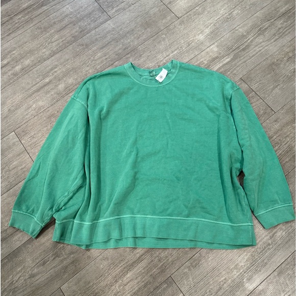 LAST PRICE 🌻OLD NAVY cropped vintage French terry sweatshirt ✨ - Picture 2 of 12